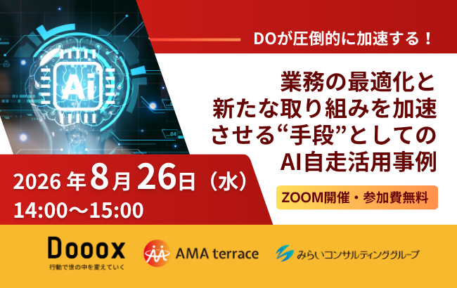 Doが圧倒的に加速する！業務の最適化と新たな取り組みを加速させる“手段”としてのAI自走活用事例