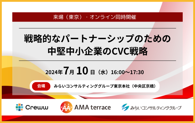 戦略的なパートナーシップのための中堅中小企業のCVC（資本提携）戦略…