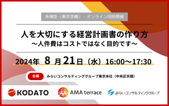人を大切にする経営計画書の作り方　～人件…